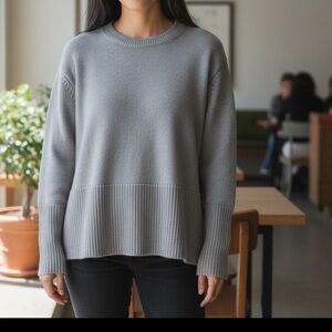 GAP Gray Crew Neck Sweater